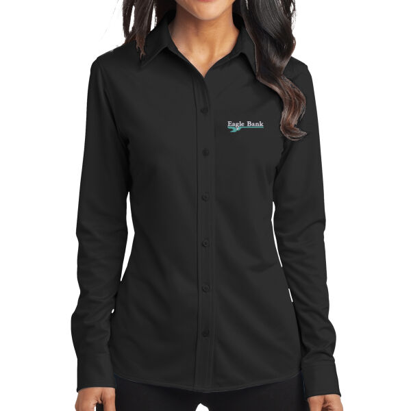 Eagle Bank - Ladies Dimension Knit Dress Shirt Thumbnail
