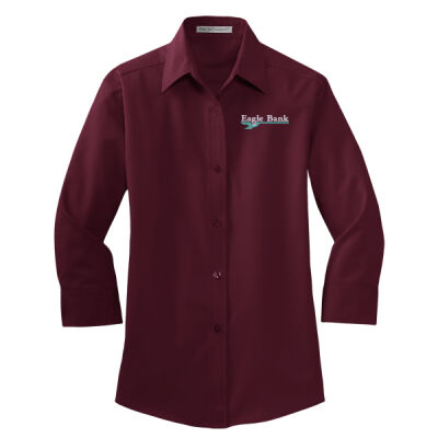 Eagle Bank - Ladies 3/4 Sleeve Easy Care Shirt Thumbnail