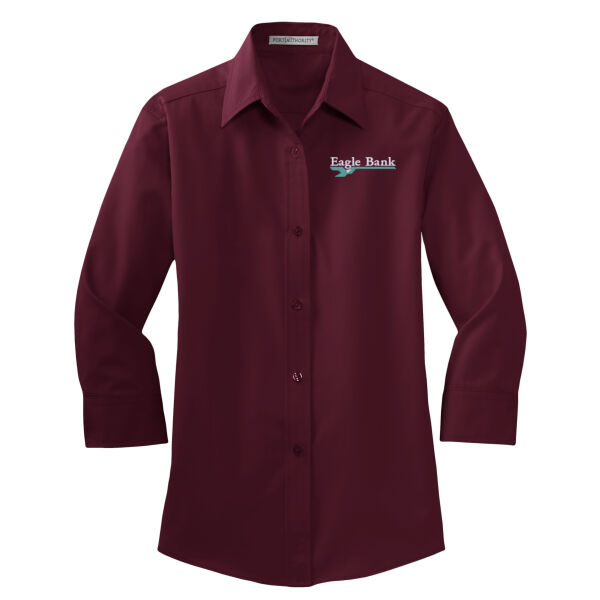 Eagle Bank - Ladies 3/4 Sleeve Easy Care Shirt Thumbnail