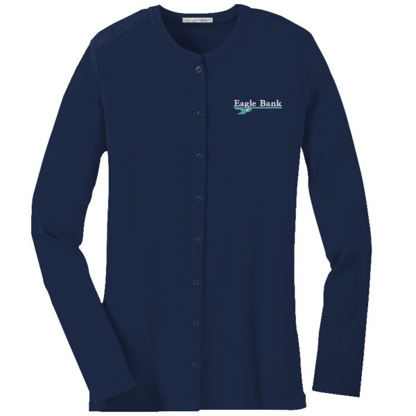 Eagle Bank - Ladies Concept Stretch Button Front Cardigan Thumbnail