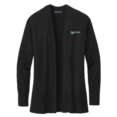 Eagle Bank - Women's Cotton Stretch Long Cardigan Sweater Thumbnail