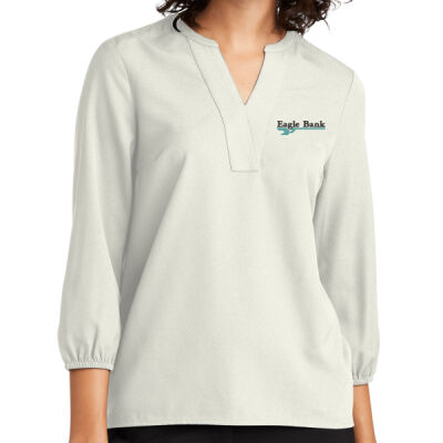 Eagle Bank - Women's Stretch Crepe 3/4 Sleeve Blouse Thumbnail