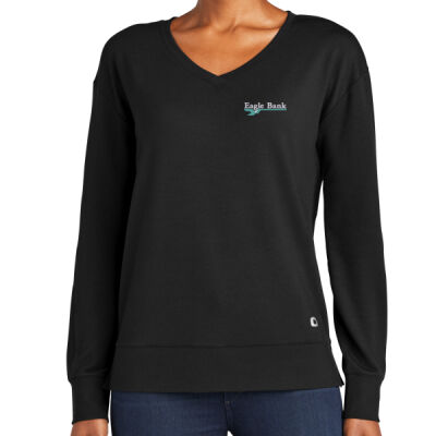 Eagle Bank - Ladies Luuma Flex Long Sleeve V Neck Thumbnail