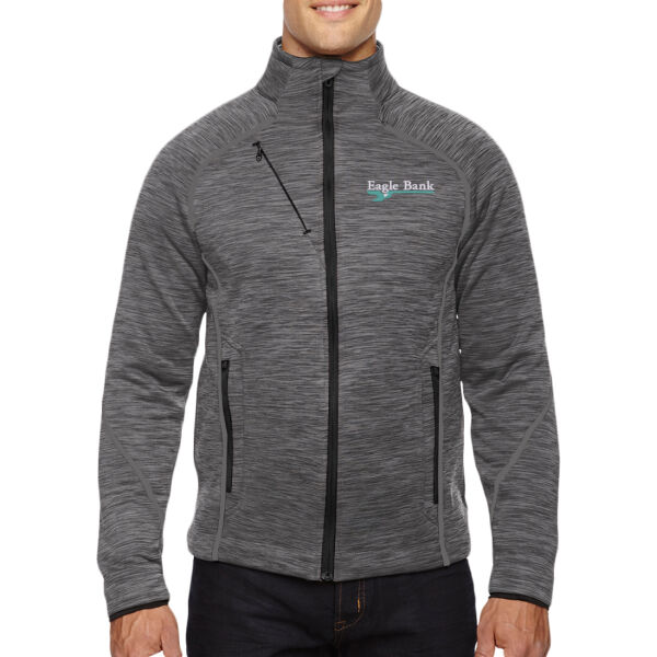Eagle Bank - Men's Flux Mélange Bonded Fleece Jacket Thumbnail