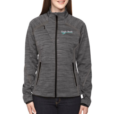 Eagle Bank - Women's Flux Mélange Bonded Fleece Jacket Thumbnail